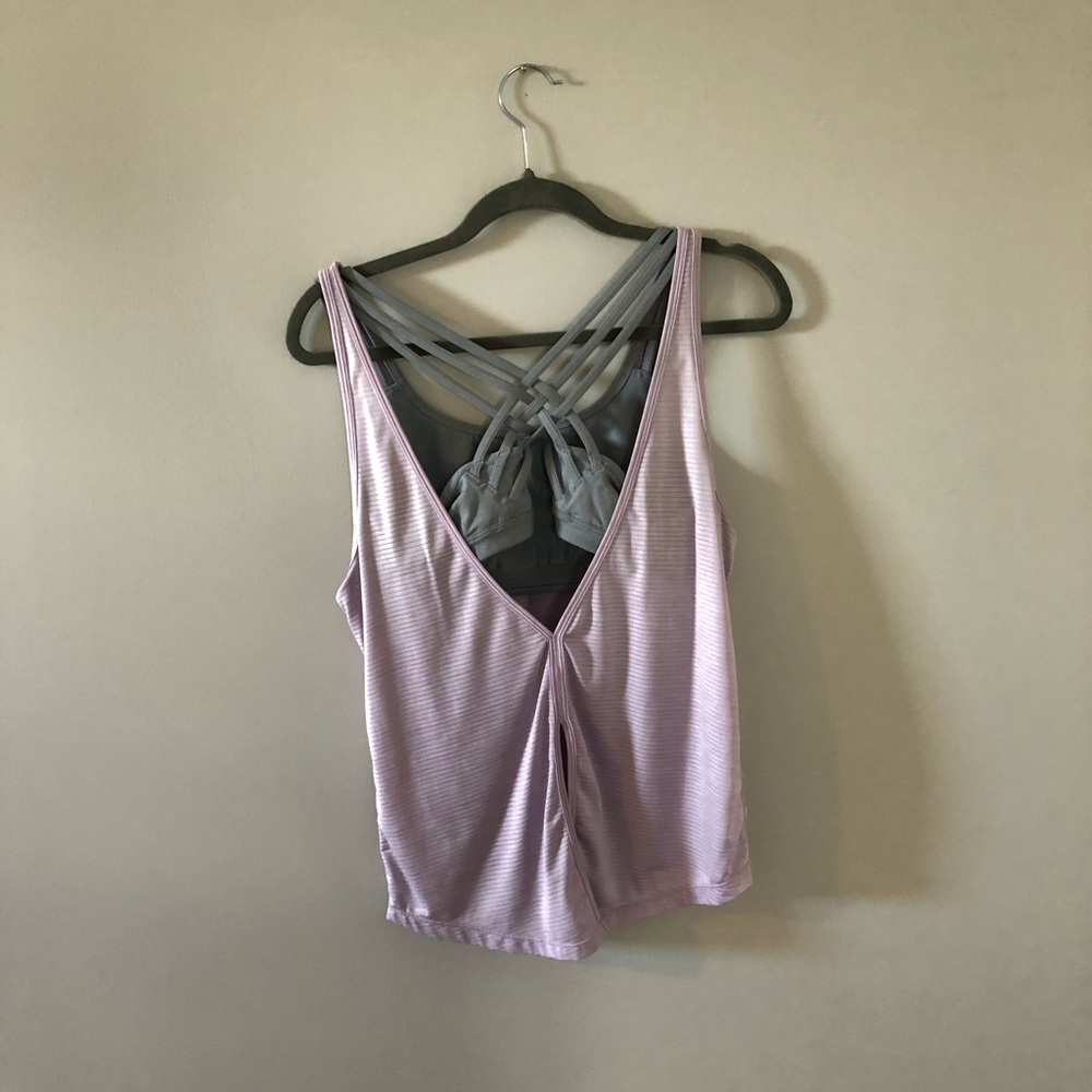Athleta built in bra optional tie up top